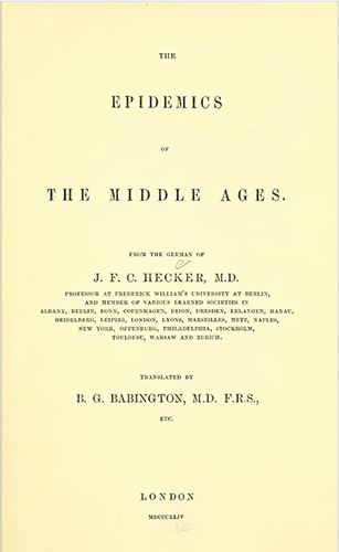 The epidemics of the Middle Ages